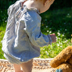 Calla Lilly Romper, Stone