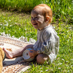 Calla Lilly Romper, Stone