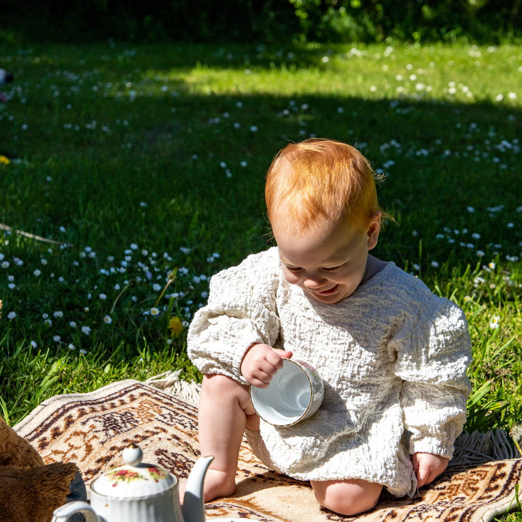 🌿Baby's Breath Romper, Ivory